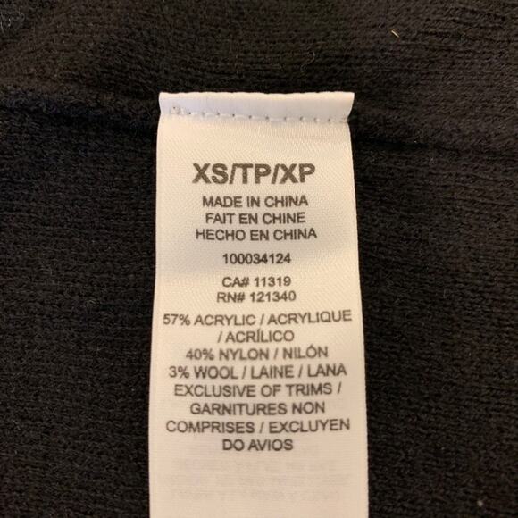 Dynamite Long Belted Cardigan Sweater Shawl Collar Black XS - Picture 6 of 6